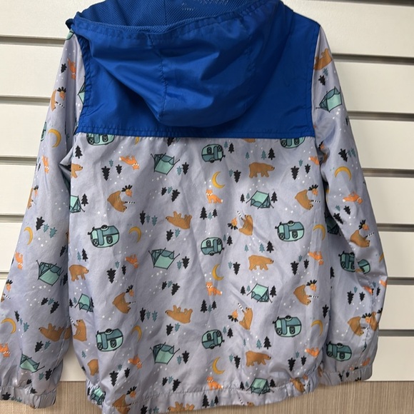 Eddie Bauer Kids' Blue animal camping theme lightweight Adventure Jacket size 6 - Picture 5 of 6